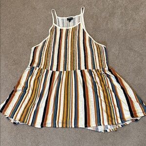 Torrid Multicolor Striped Tank Top